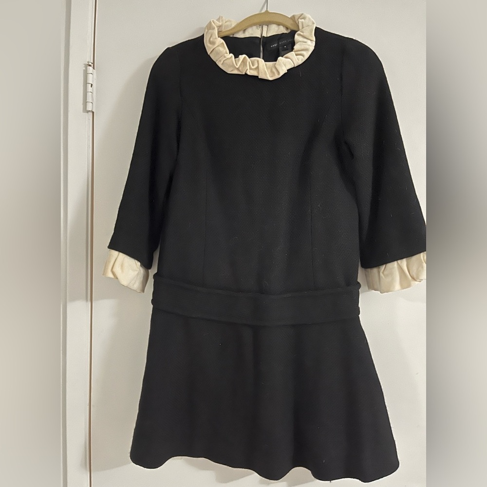 Marc by Marc Jacobs Wool Shirt Dress with Drop Waist Size 4